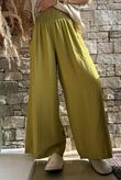Basso Shirring Wide Leg Pant Rustic Olive